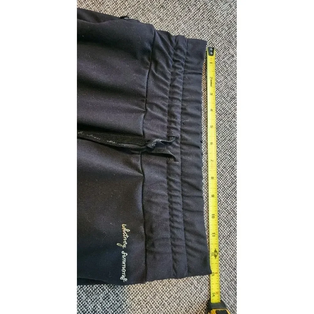 Gymshark X Whitney Summers V2 Black Sweats Ankle Ruching Drawstring XS NEW Joggr